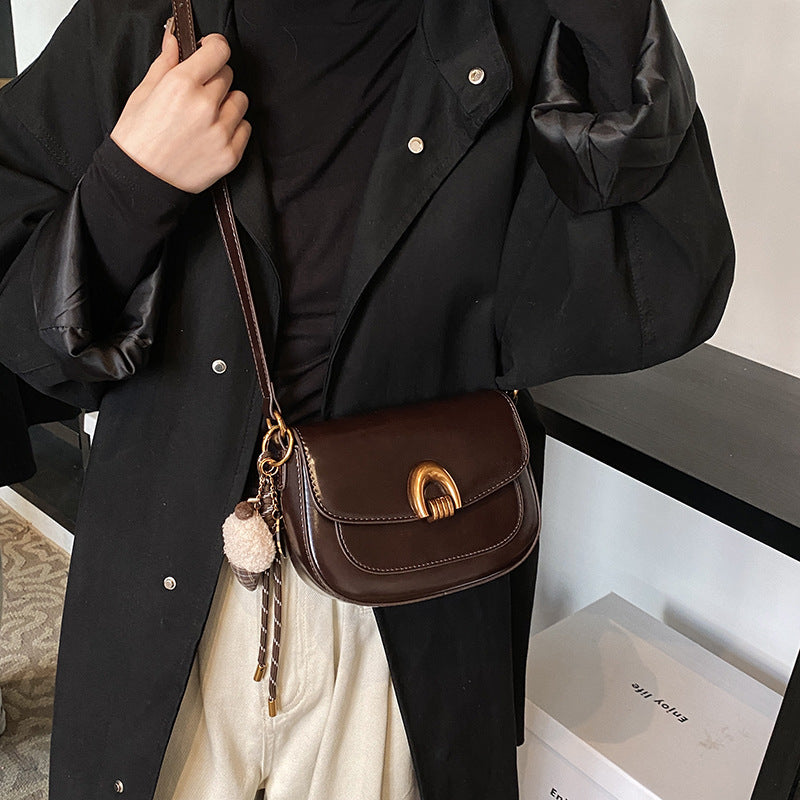 Retro Niche Minimalist Versatile Shoulder Crossbody Bag